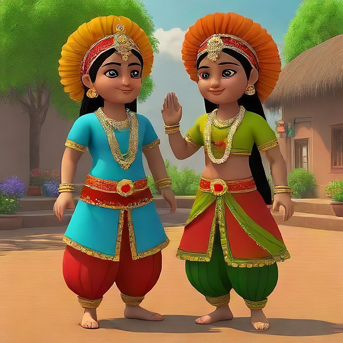 3D cartoon character art